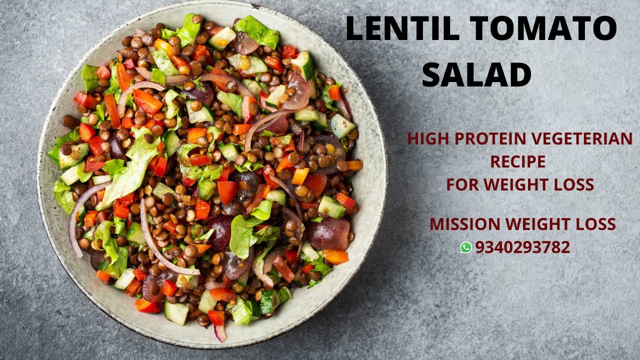 lentil-tomato salad